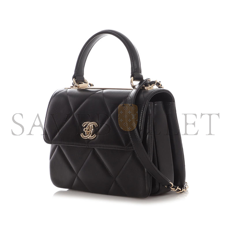 CHANEL MASTER QUILTED LAMBSKIN SMALL TRENDY CC FLAP BAG (25*17*7.5cm)